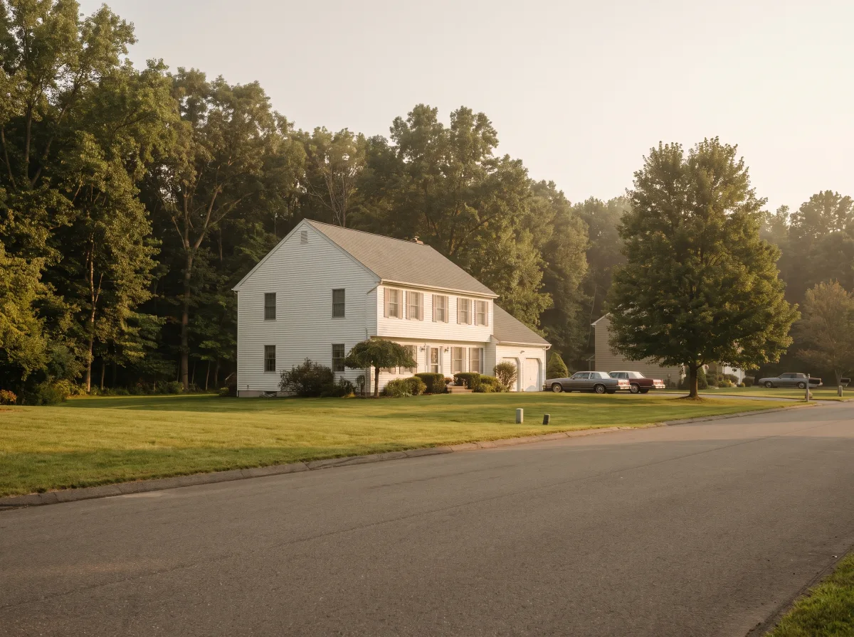 White colonial on a broad lawn in Hopewell Junction