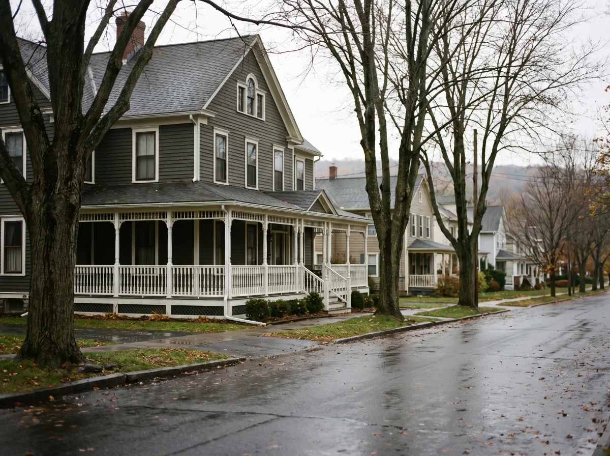 Wraparound porch on a stately Middletown house