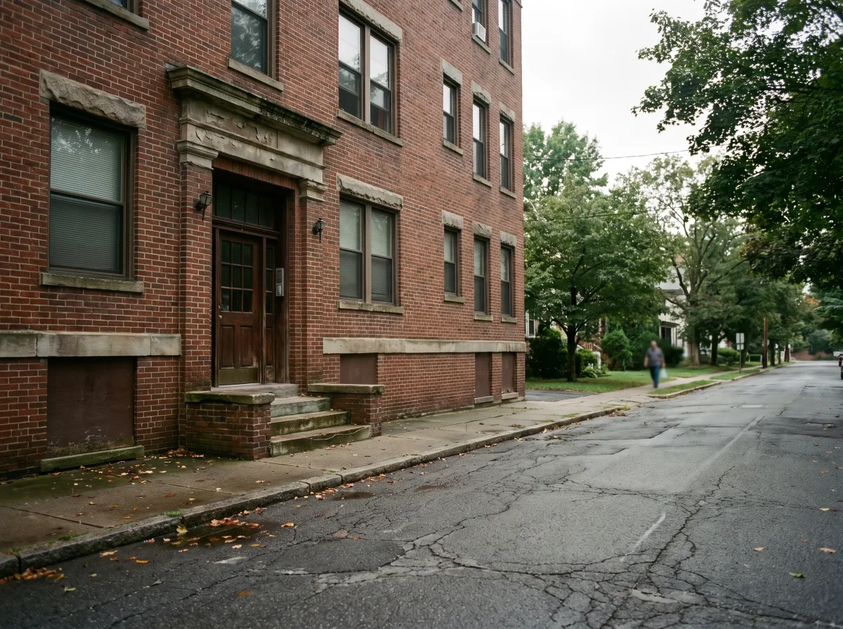 Brick walk-up entry in Suffern