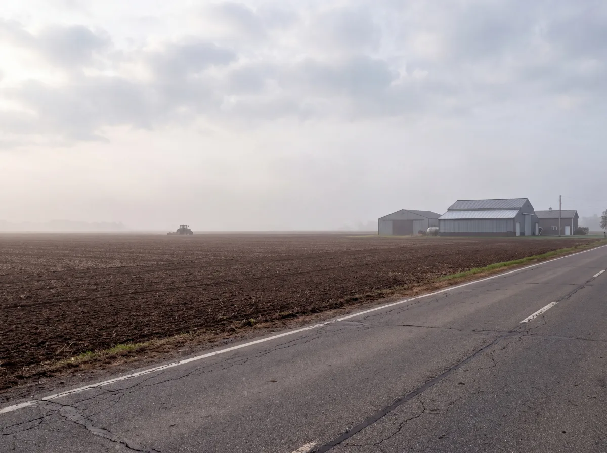 Black dirt farm fields near Warwick